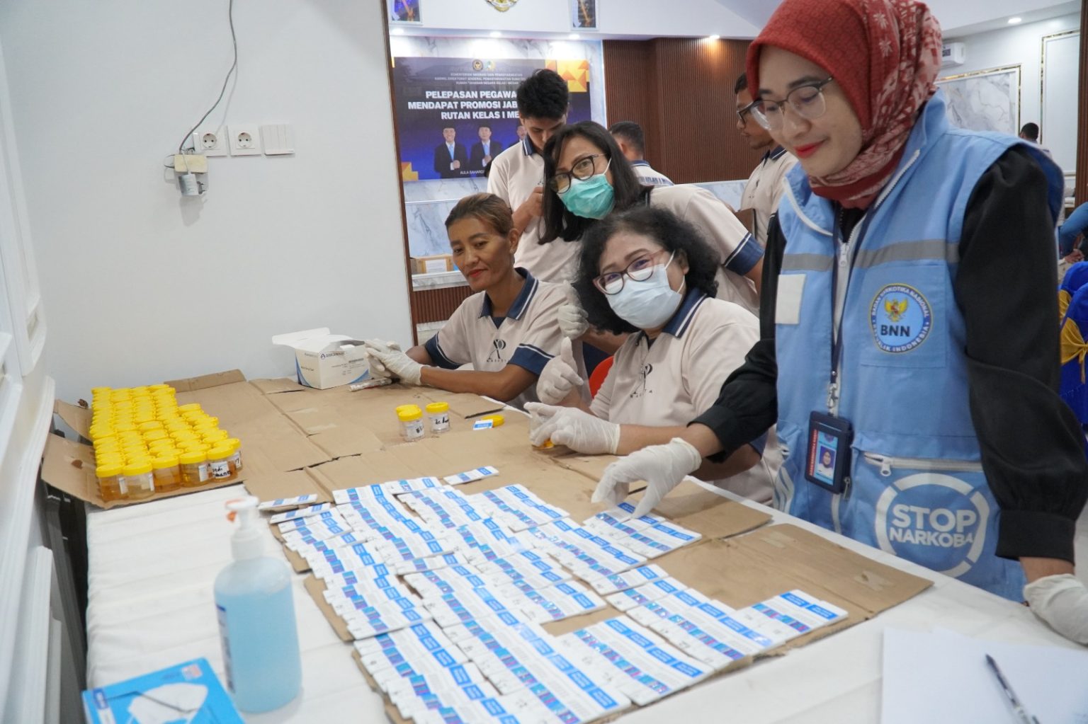 Tes Narkoba Rutan Medan